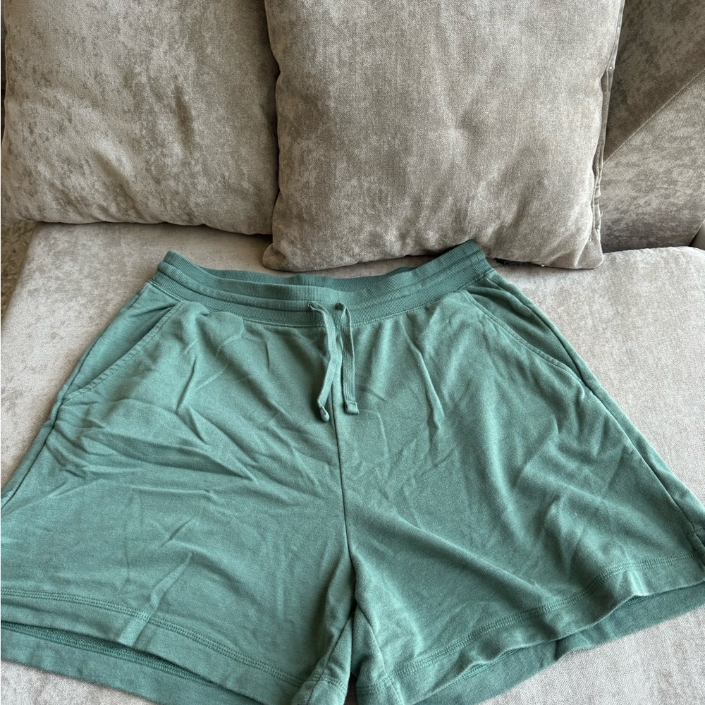 Green Women's Sweat Shorts